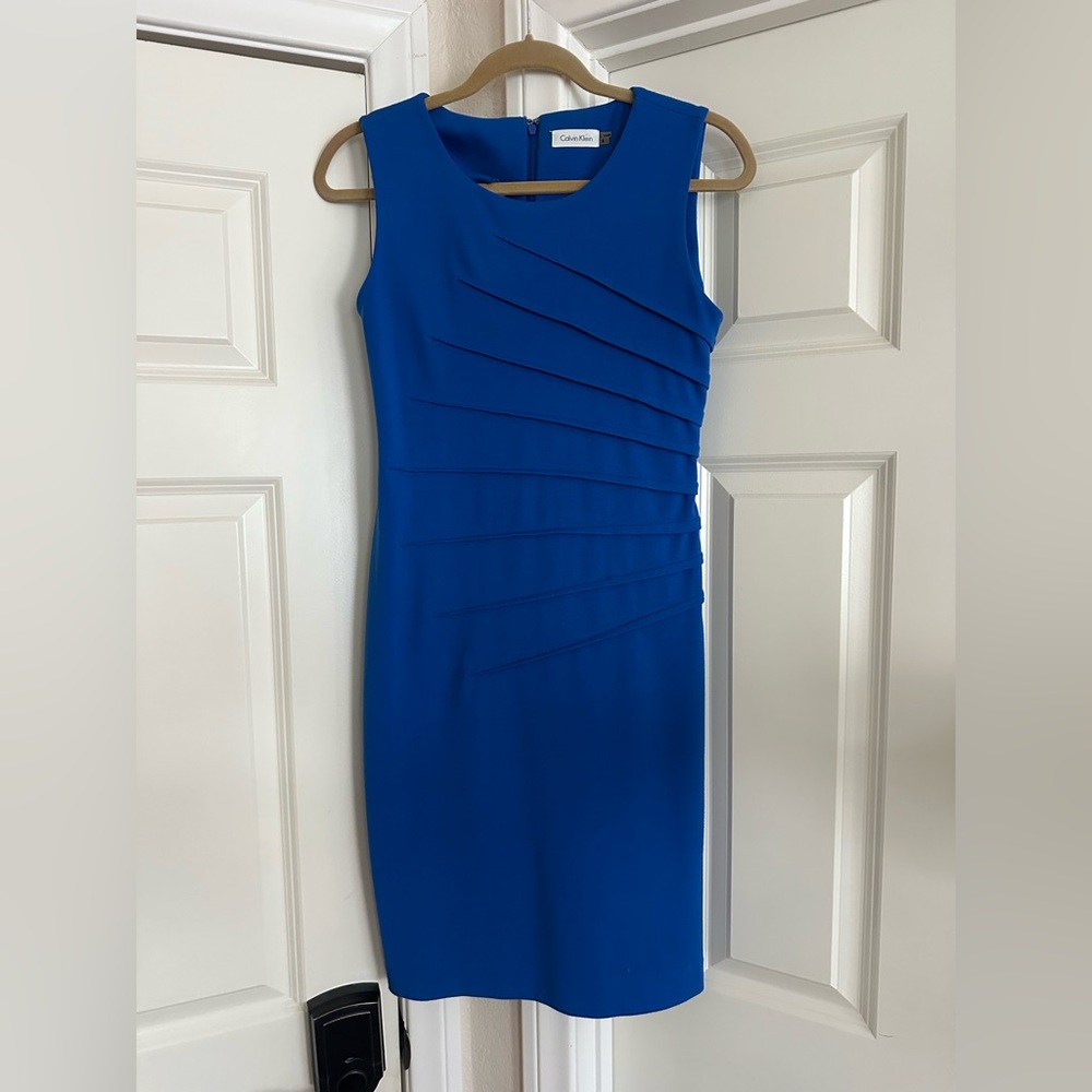 Calvin Klein Royal Blue Midi Dress